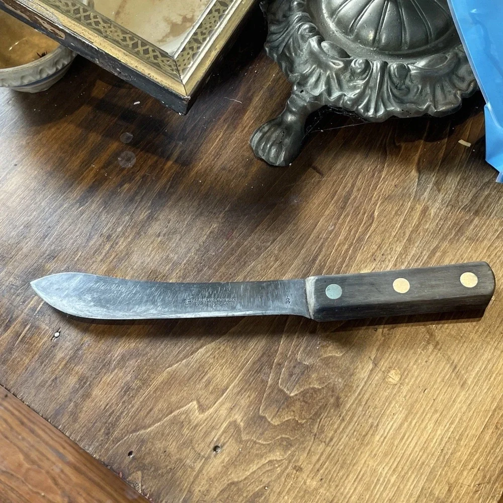 Antique J A Henckels Twinworks Germany Carbon Steel 30-7In Chef‎ Knife Butcher